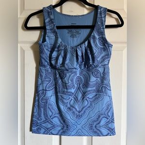 Patagonia womens active tank blue Y2K peasant top